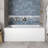Streamline 66 in. x 34 in. Acrylic Right-Hand Drain Alcove Bathtub in Glossy White With External Drain-108366739
