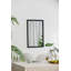 Charmant miroir mural rectangulaire pour la décoration intérieure, rehaussant l'espace et le style