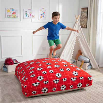 Tapis de sol 48 po x 48 po avec coussins en mousse et fond antidérapant pour salle de jeux
