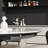 Extendable Dining Table With Sintered Stone Tabletop-124423938