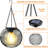 8.6'' Solar Powered Integrated LED Outdoor Hanging Light