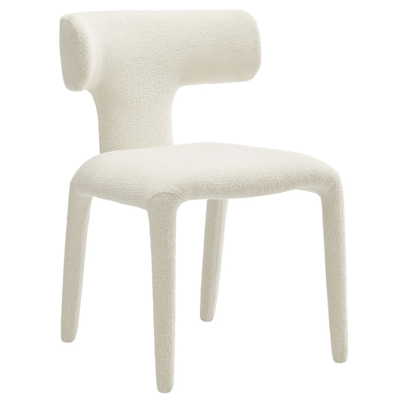 Chaise rembourrée Stellan, Crème