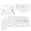 Lit plateforme multifonctionnel en bois avec rangement USB et coiffeuse-2014574839