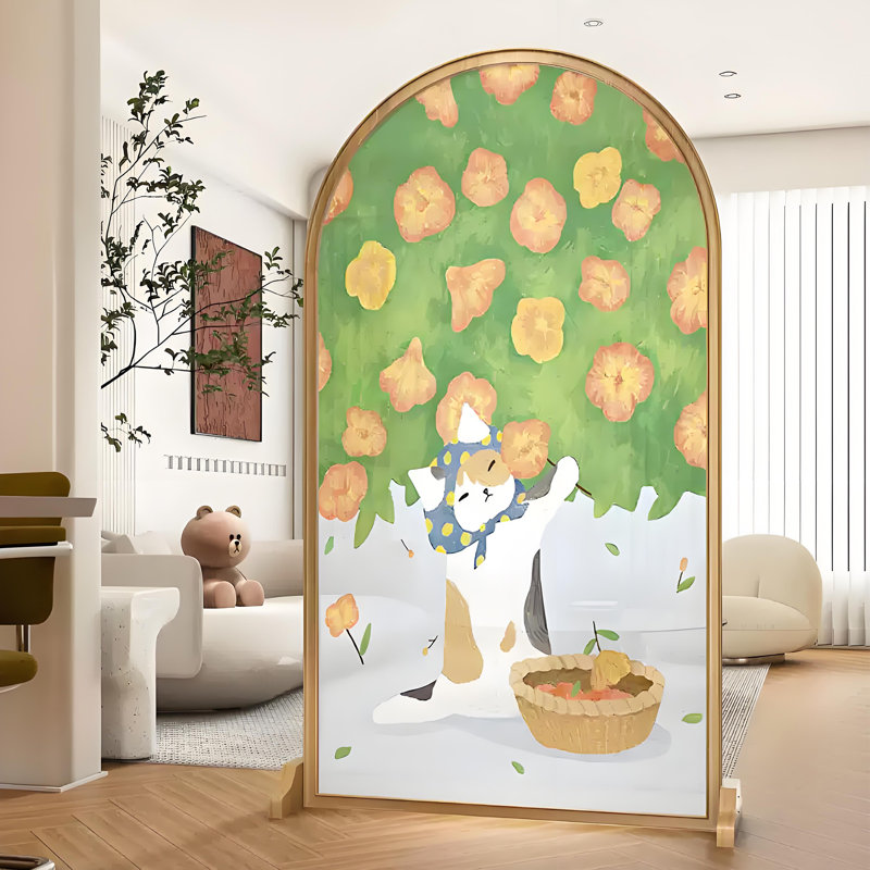 Dessin de chat en bois, H 70,87 po x l 47,24 po x P 1,57 po