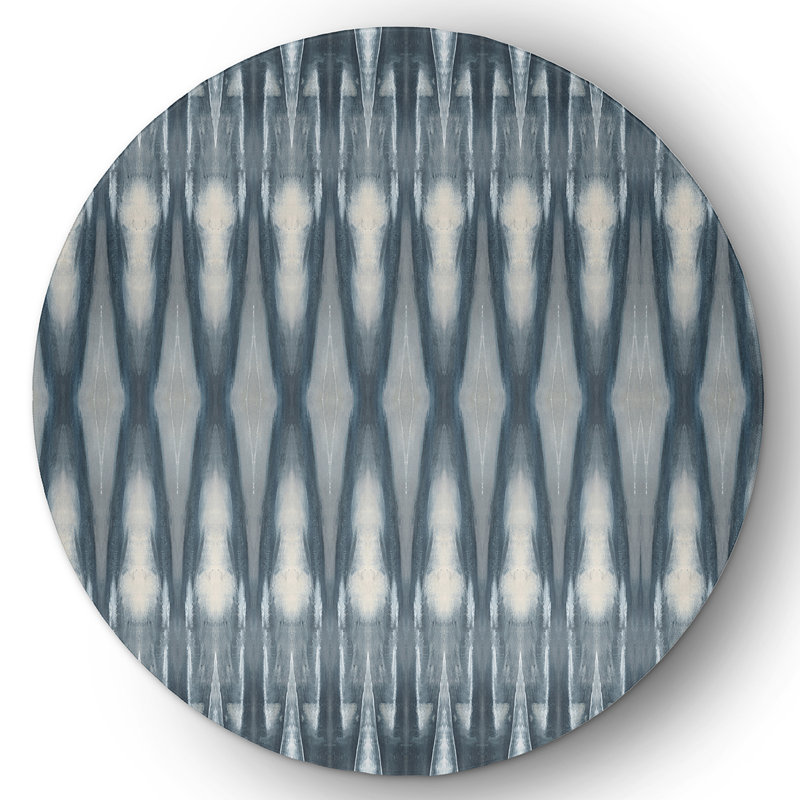 Chenille Abstract Indoor Rug, Round 5'