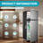 Double Door Small Refrigerator With Freezer, 3.8 Cu.ft Mini Fridge With 7 Level Adjustable Thermostat & Removable Shelves-121090067