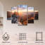 Ensemble de 5 panneaux muraux - Stefan Hefele «Grand Canyon Rise», art mural sur toile pour le salon, la chambre à coucher ou le bureau 