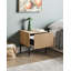 Bedside Table BLYTHE Wood Brown/ Black-1430743271