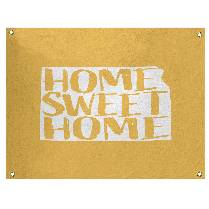 Tapisserie murale kansas doux pour la maison, H 26 po x l 36 po, Jaune