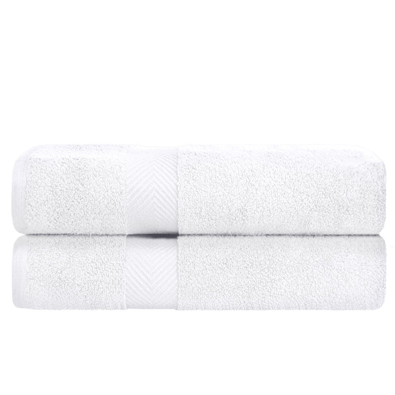 Drap de bain 100% coton Blue Nile Mills, Blanc