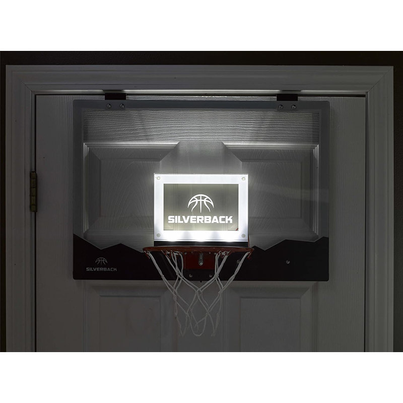LED Light-Up Basketball Hoop, 12" H x 14.7" W x 17.8" D