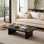 Table basse de 47 po en bois moderne