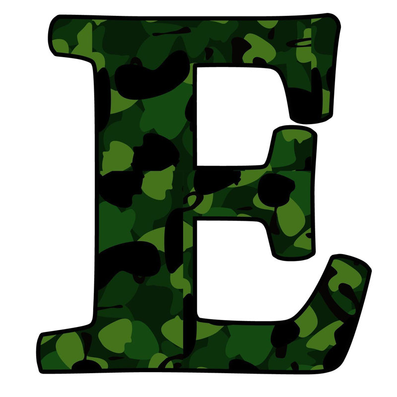 Décalcomanie murale camoflauge militaire, E