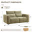 Canapé inclinable électrique surdimensionné moderne en chenille de 186 cm de large, à double moteur et appui-tête réglable manuellement