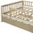 Full Size Daybed With Trundle And Fence Guardrails. Ensures A Peaceful Sleep. Construction. Easy To Put Together Wood Guardrails In Natural. Offers Long-Lasting Support. Design. No Box Spring Needed-1287846523-1287846519