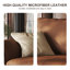 Causeuse-coussin en cuir de microfibre 90,55 po-1424430104