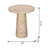 Round Side Table With Pedestal Base