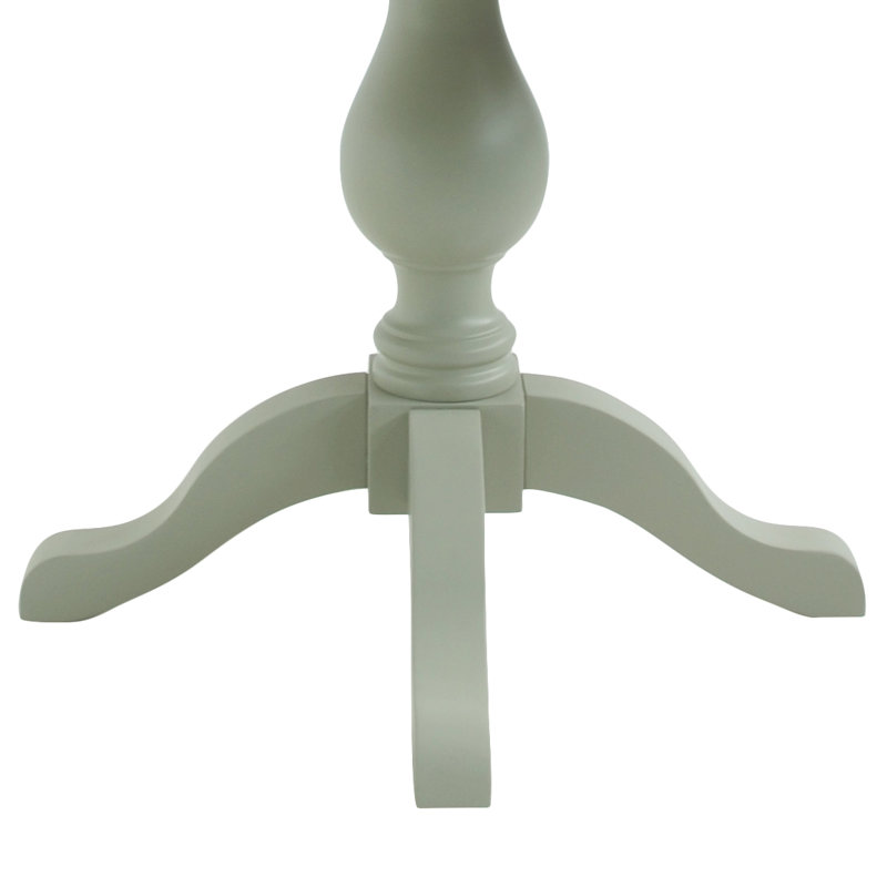 Bayou Round Solid Wood Top Dining Table, Sage Green