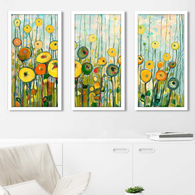 " Martini Poppies " by Jennifer Lommers 3 - Pieces