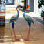 Sculpture de jardin arc-en-ciel flamant rose-1850289721