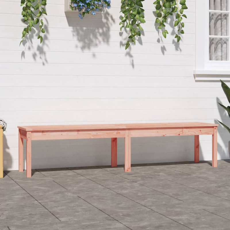 Besaw Solid Wood Outdoor Bench, Natural Douglas