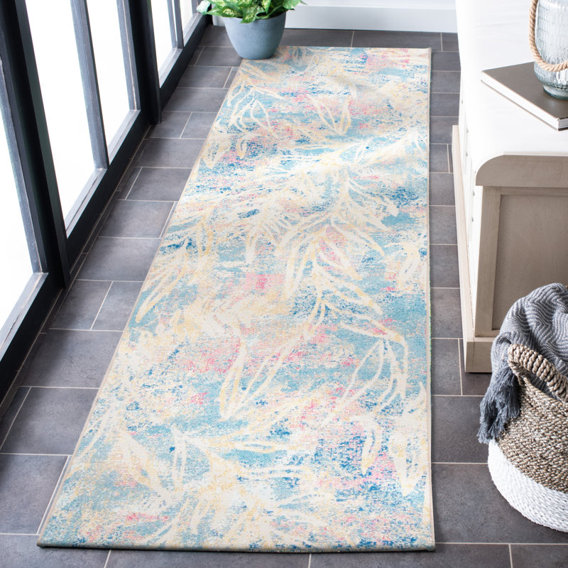 Barbados 500 Performance Floral Indoor/Outdoor Area Rug, Runner 2'8" x 8'