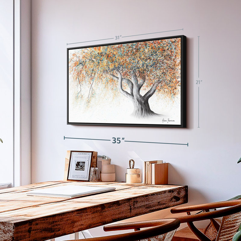 Rusty Autumn Tree Canvas Print, 21" H x 31" W