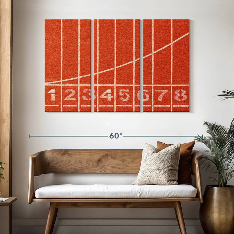 Running Track Starting Line, 32" H x 50" W
