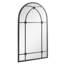 Outsunny Arched Mirror Shatterproof Acrylic Windowpane 100 x 60 cm Black