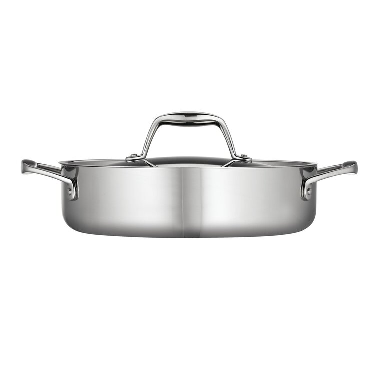 3-Qt Medium Saucepan, Tri-Ply Stainless Steel