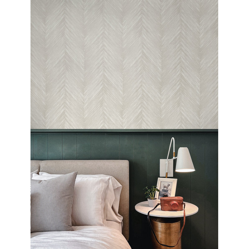 Rouleau de papier peint L 33 pi x l 20,9 po Balmore, Blanc cassé