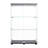 Versatile Three-Shelf Glass Cabinet For Display And Storage, Enhancing Functionality And Style.-1982005465