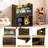 Melgarejo Toy Storage Bookcase, Kids Bookshelf and Toy Organizer, Brown 3-Tier Children’s Bookcase with Storage Cubbies, Kids Storage Display Shelf for Playroom, Nursery, Bedroom-829865267