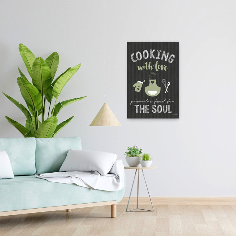 Cuisiner avec amour, art contemporain, H 24 po x l 16 po
