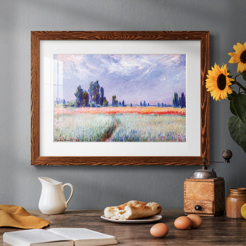 " The Wheat Field, 1881 ", 18" H x 26" W, Maple