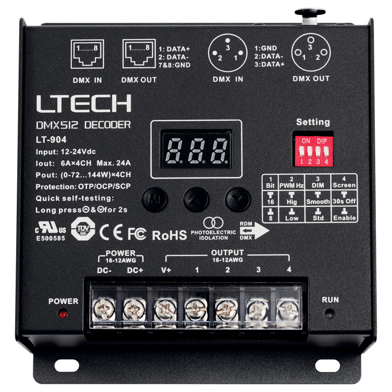 Wireless DMX 512 Decoder