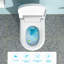 Toilette de bidet moderne et intelligente avec fonction - siège chauffant allongé, lavage à l'eau chaude, sécheuse, affichage à DEL, fonction avancée de nuit, chasse d'eau automatique