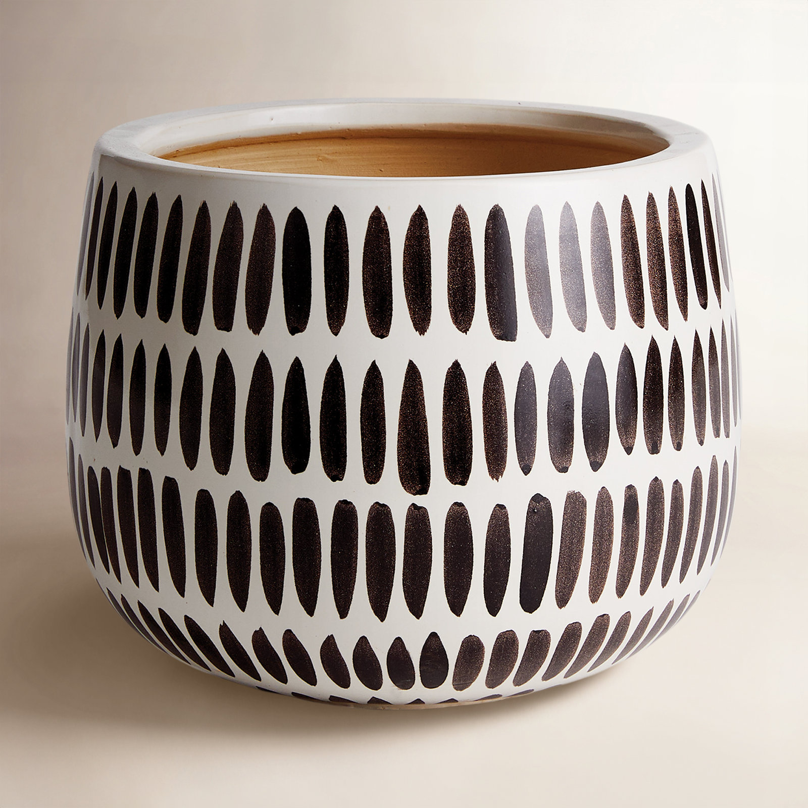 Killam Black Ceramic Pot Planter