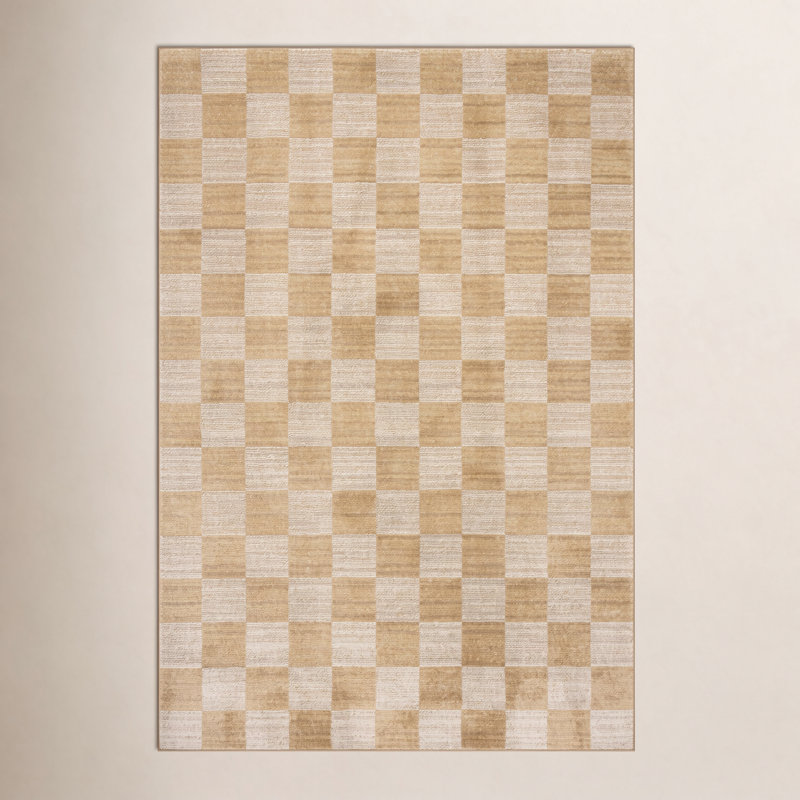 Chris Loves Julia x Loloi Calvin Apricot / Ivory Area Rug, Rectangle 5'3" x 7'6"