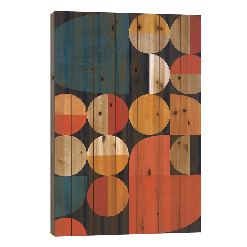 Evencio Mid Century Modern II par Ana Rut Bré - impression sur bois sans cadre, L 18 po x H 26 po
