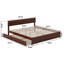 Lit plateforme en bois massif avec lit gigogne Lamecia-786355754-786355753