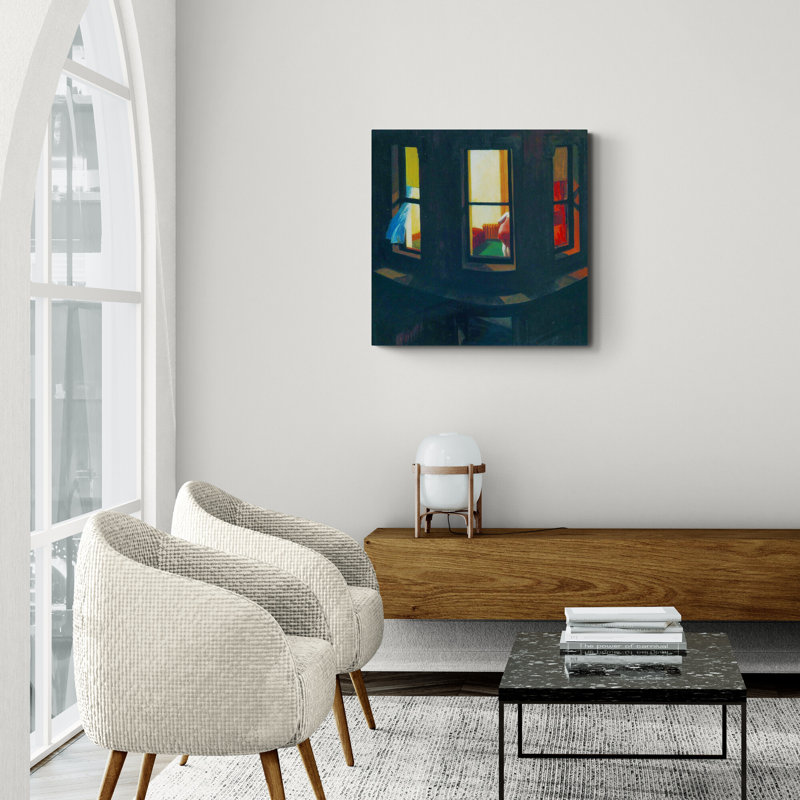 Night Windows by Edward Hopper - Wrapped Canvas Art Prints, 76 cm H x 76 cm W