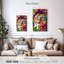 Brampt lion couleurs abstraites-108547045