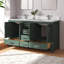 Meuble-lavabo simple Felix 60'' entièrement assemblé avec comptoir et dosseret en marbre reconstitué.-2014650745-2014650747