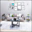 Table basse ronde avec plateau en verre