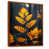 Toile avec cadre flottant brun