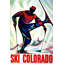 « ski colorado », affiche rétro sur toile tendue-26129323
