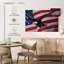 Lelar US Flag And Flying Bald Eagle-107922987