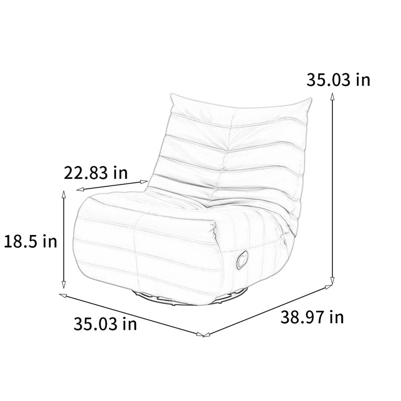 Cute and fashionable lounge chair, Light Blue