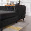Canapé en chenille trois pièces de style moderne avec deux coussins et pieds en plastique-824391053
